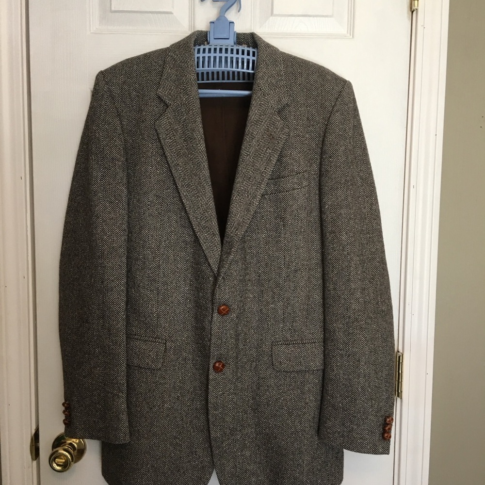 Aldo Rossini Classic Gray Men's Blazer Sz 42. Wool, Silk, Poly, Alpaca